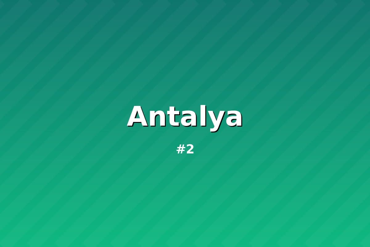 Antalya — Dengiz bo'yida dam 2