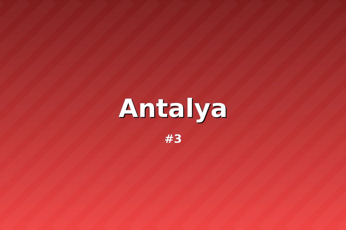 Antalya — Dengiz bo'yida dam 3